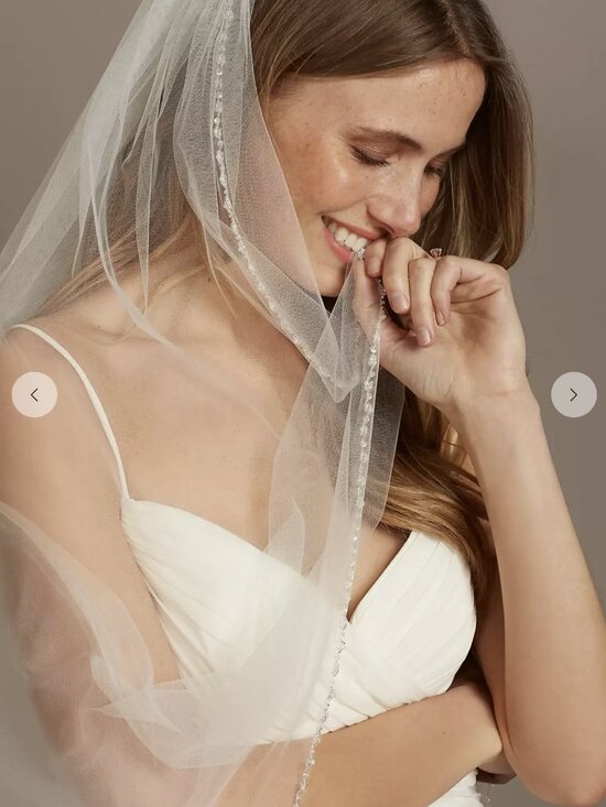 Cathedral Bridal Veil w/CT258 VCT 258LONGWHITE NWT